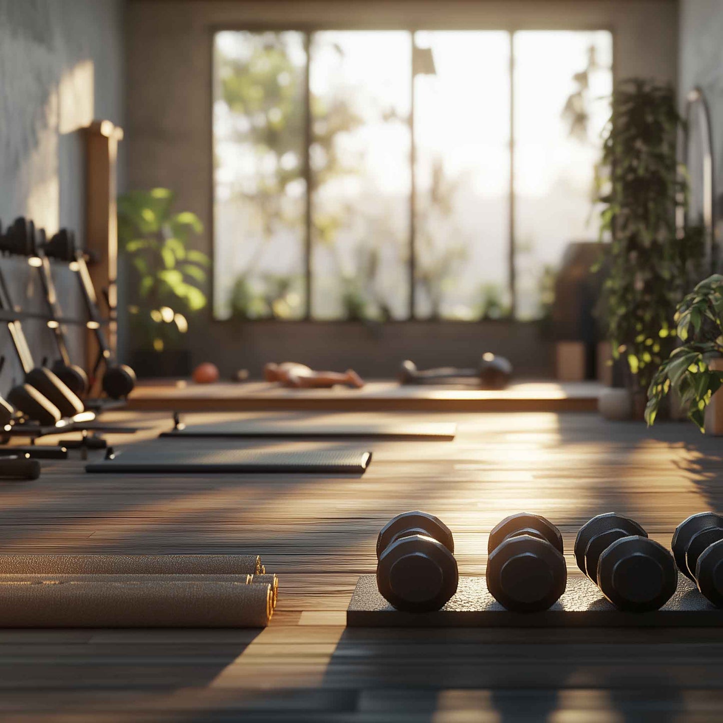 Heller Fitnessraum – Perfekt für Workouts und Fitnessziele